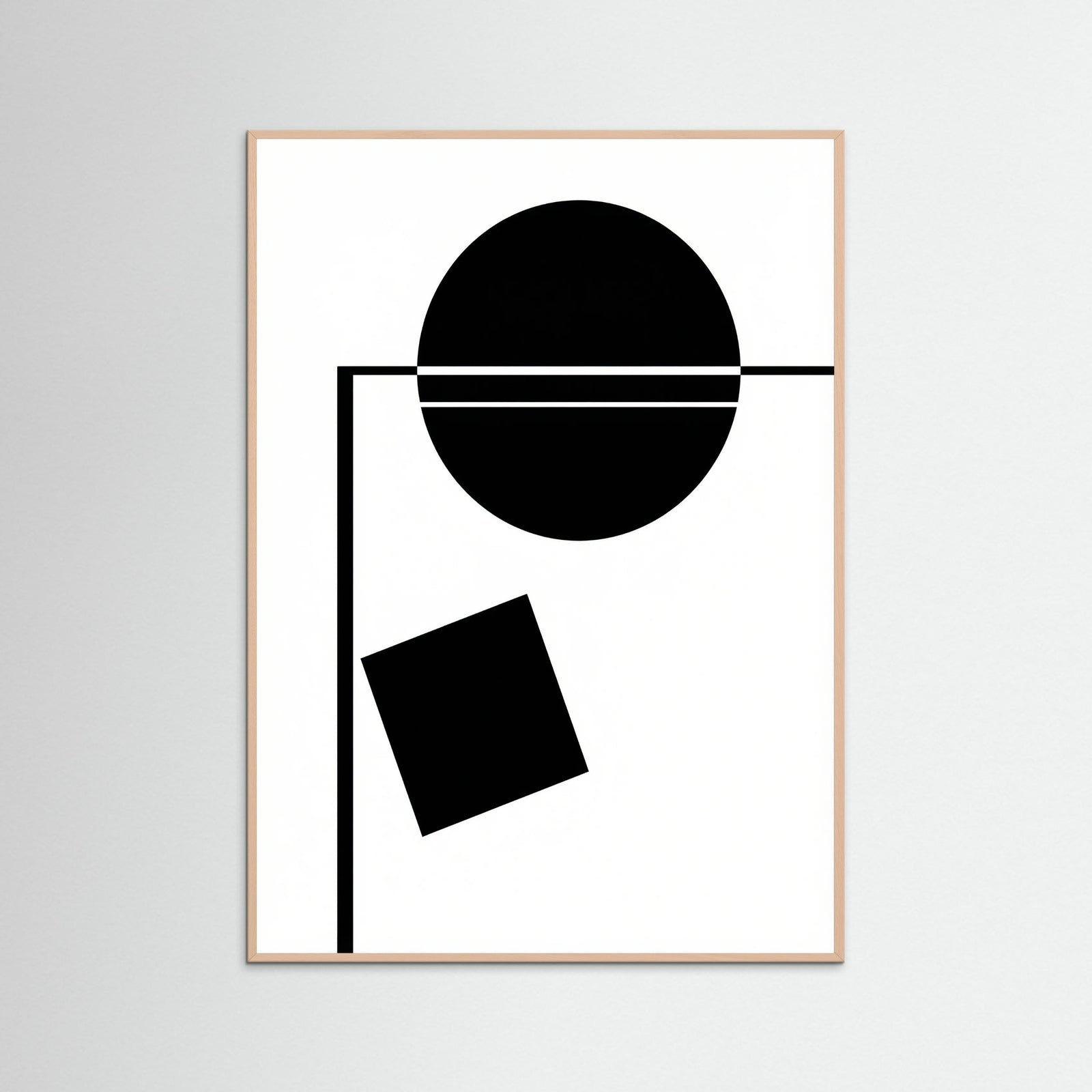 Rose Wood Art Print Beige