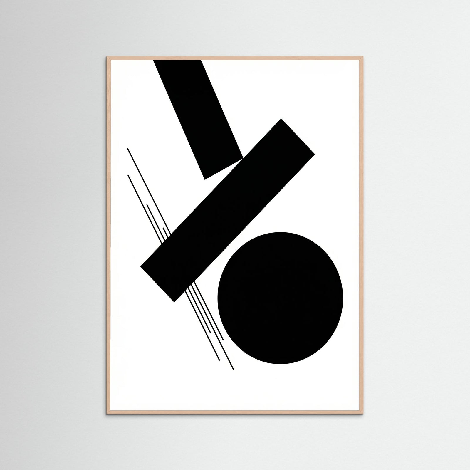 Rose Wood Art Print Beige