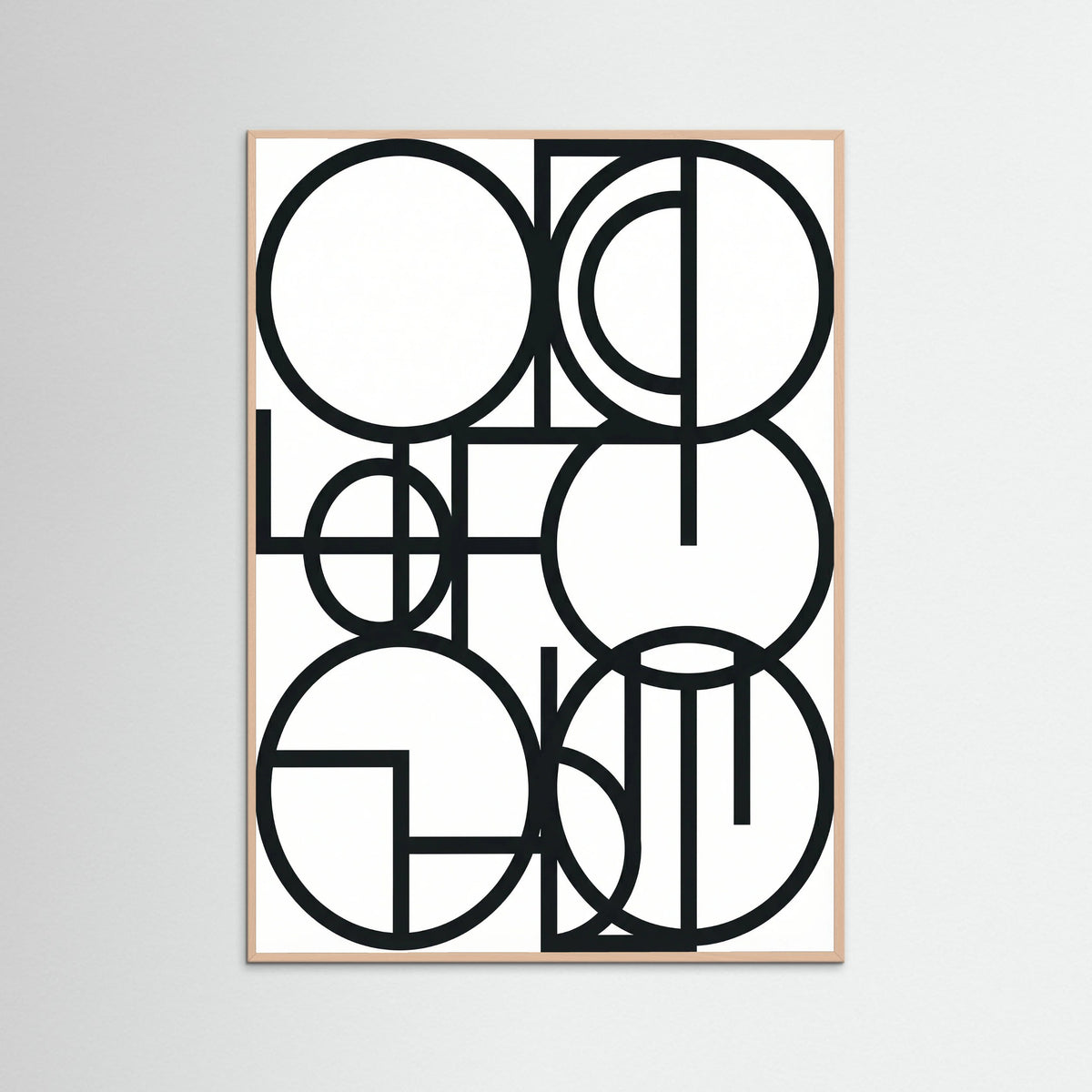 Rose Wood Art Print Beige