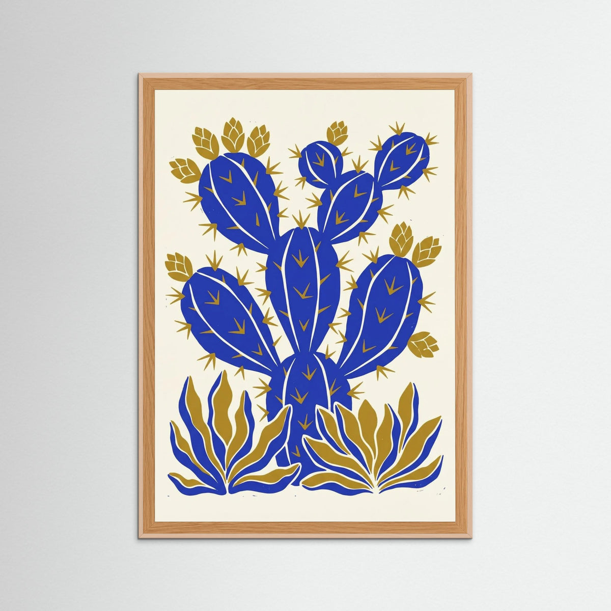 Rose Wood Azure Ochre Blooms