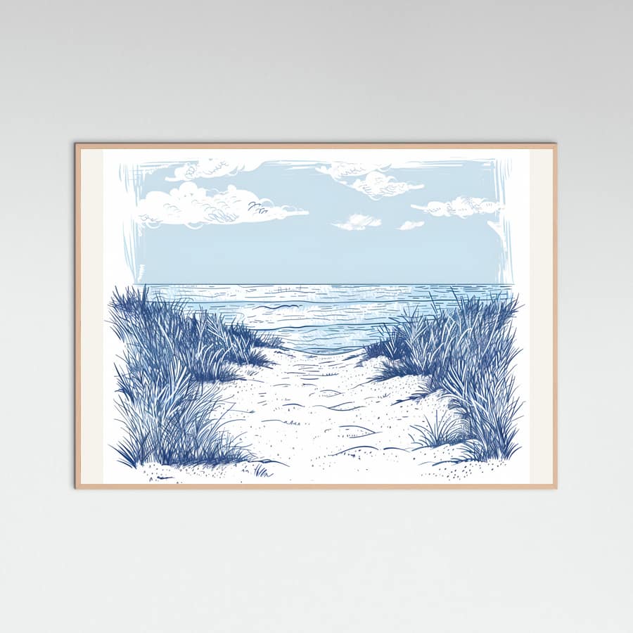 Beach Walk Poster – poster and art print