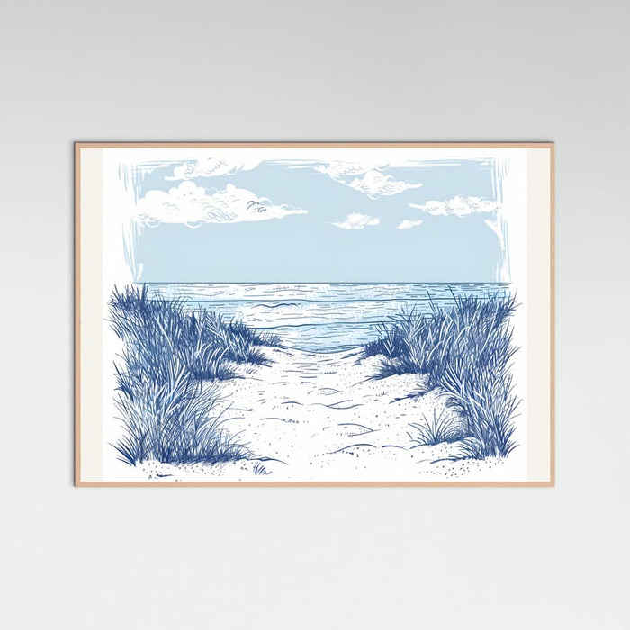 Beach Walk Poster – poster and art print