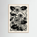 Rose Wood Beardsley Floral Nouveau