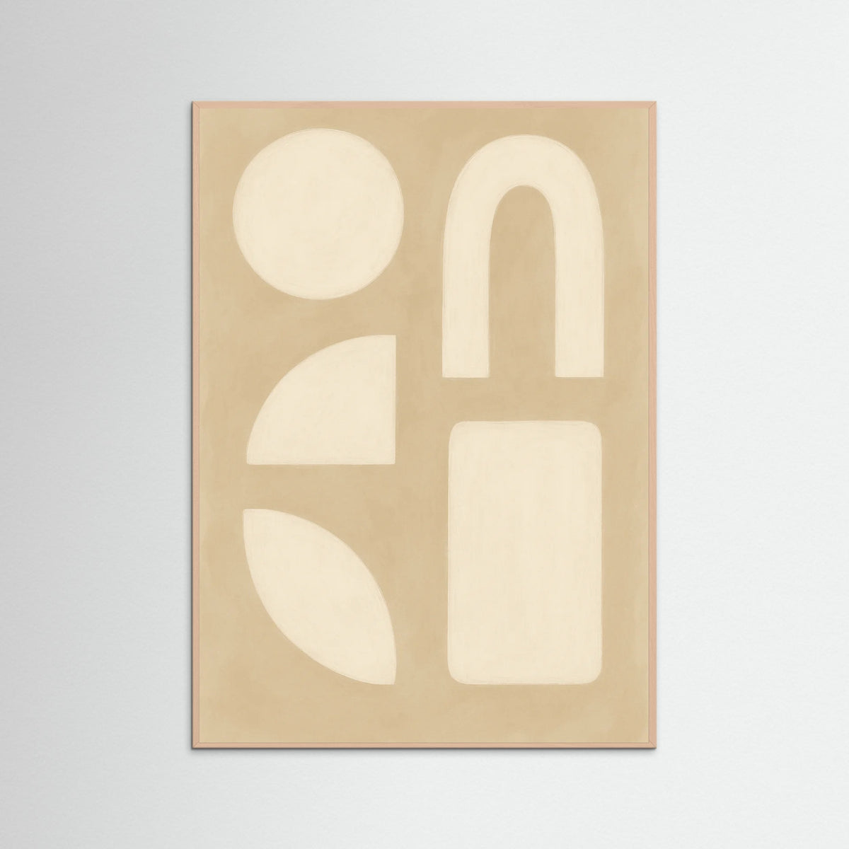 Rose Wood Beige Swirls