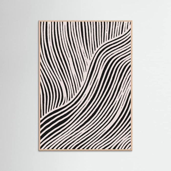 Beige Wave Pattern Poster – poster and art print
