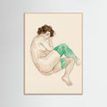 Rose Wood Bending Nude Study