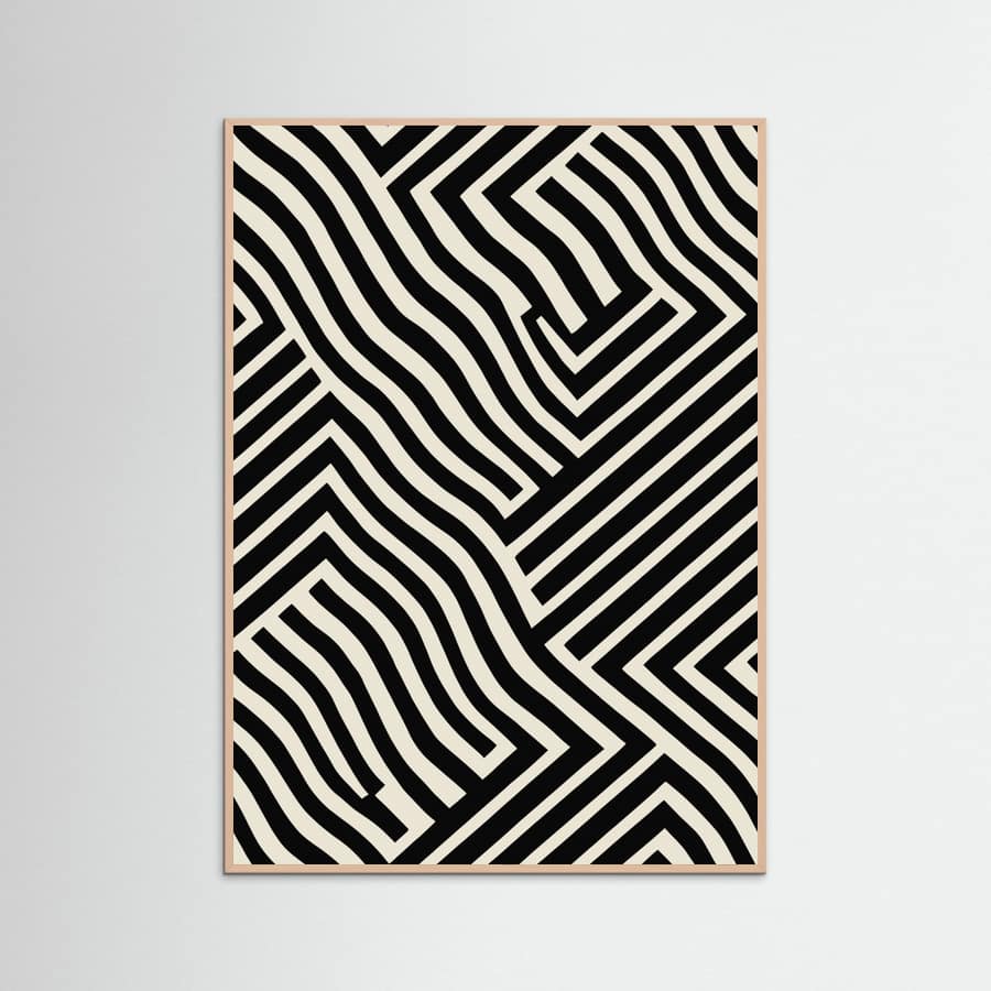Black And White Poster – plakat og kunsttryk