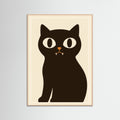 Rose Wood Black Cat Art