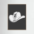 Black Cowboy Hat Poster – plakat og kunsttryk