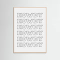 Black Howdy -juliste – juliste ja taidepainatus