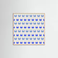 Poster Blue Crabs Nautical Pattern – poster e stampa artistica