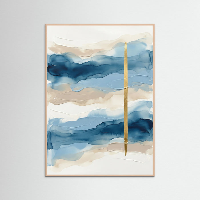 Blue Horizon Blocks – póster e impresión artística