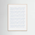 Plakat Blue Howdy – plakat i druk artystyczny