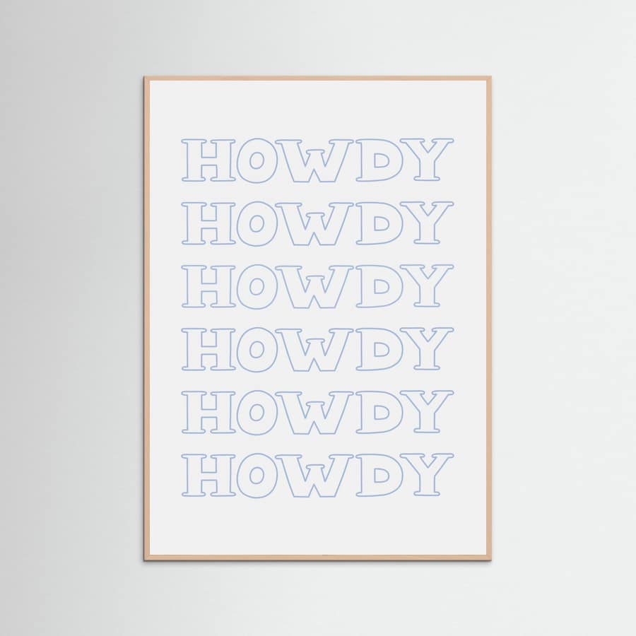 Plakat Blue Howdy – plakat i druk artystyczny