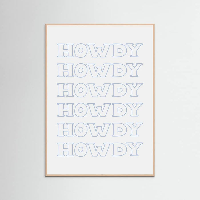 Plakat Blue Howdy – plakat i druk artystyczny