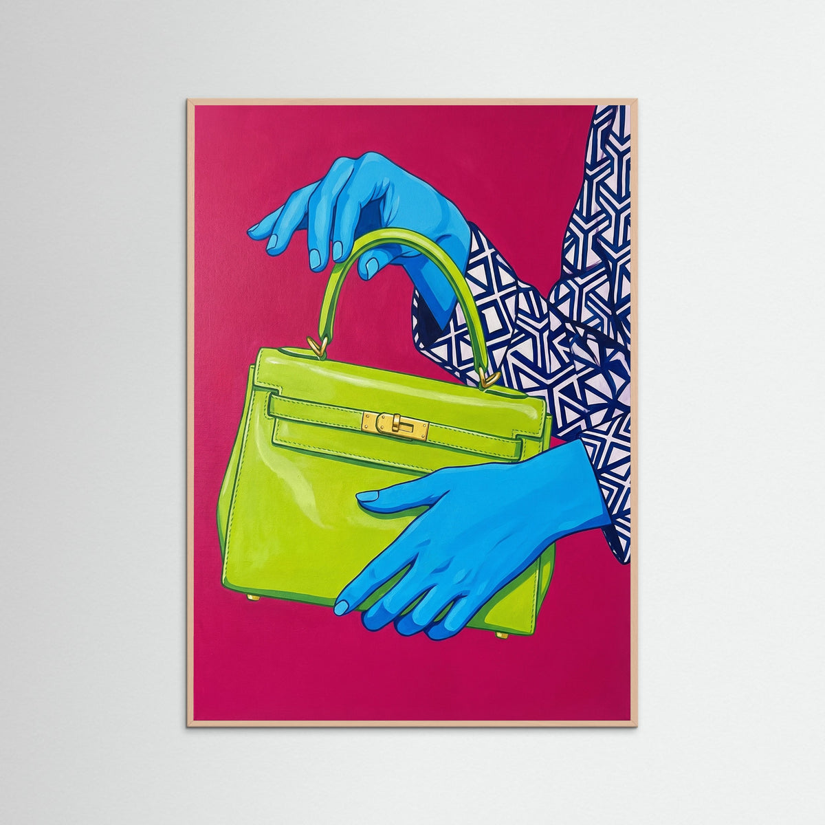 Rose Wood Blue Legs Strut