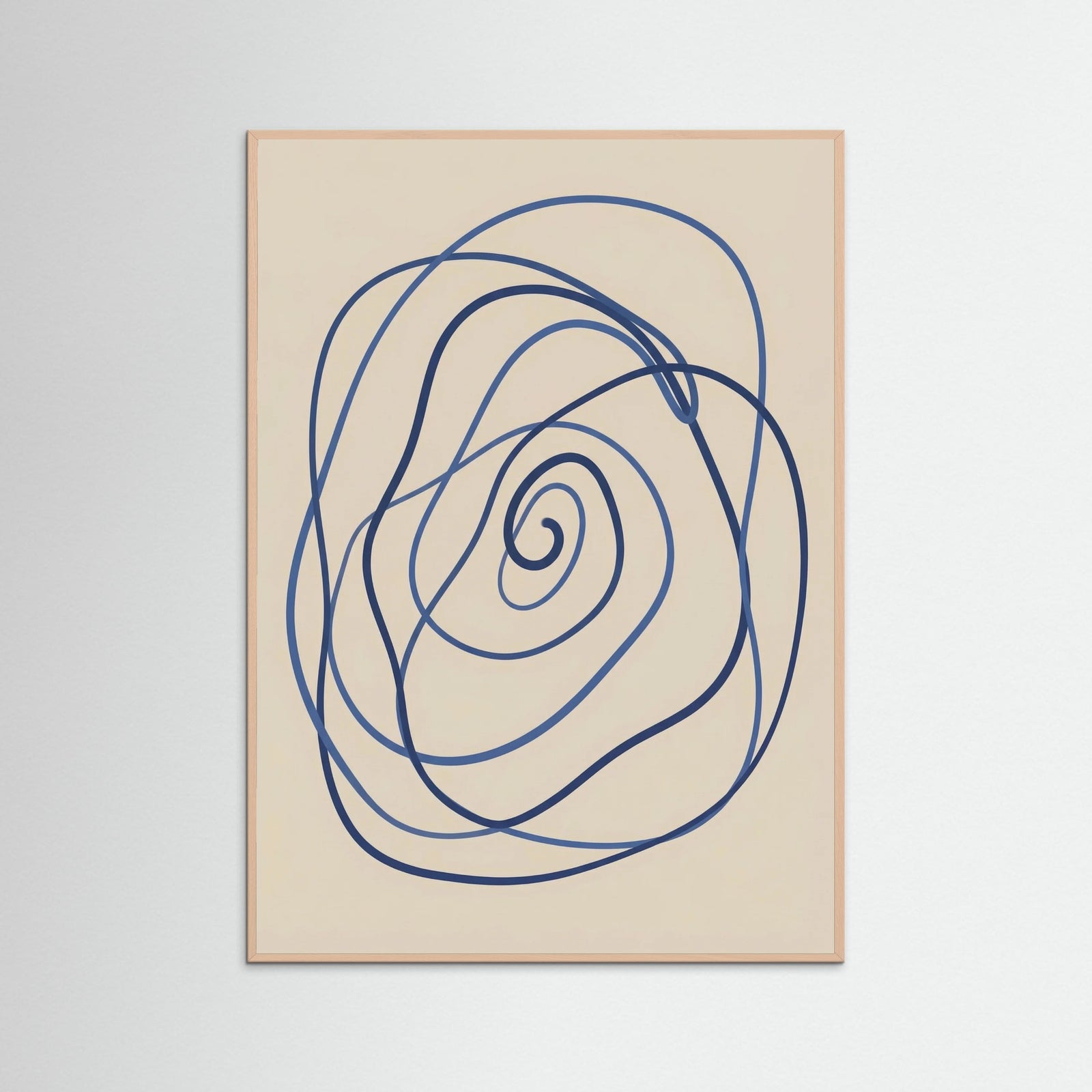 Rose Wood Blue Meander