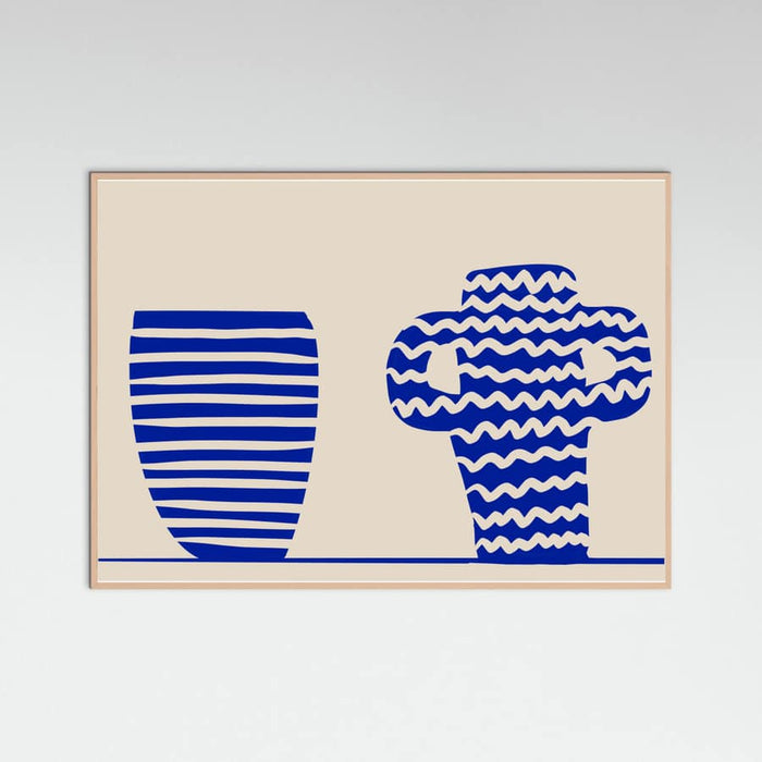 Blue Vases Poster – poster and art print
