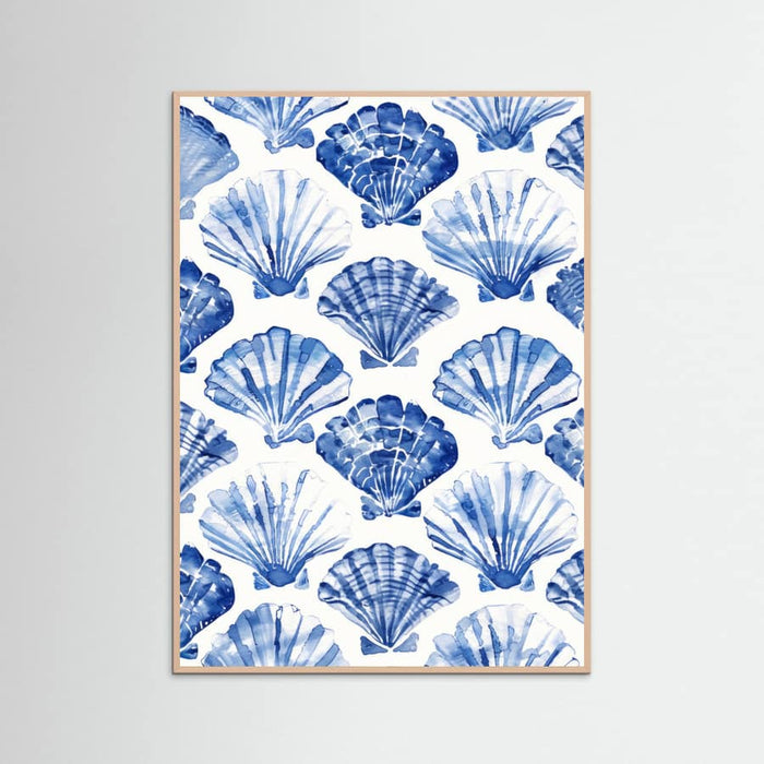 Blueshellpattern Poster – Poster und Kunstdruck