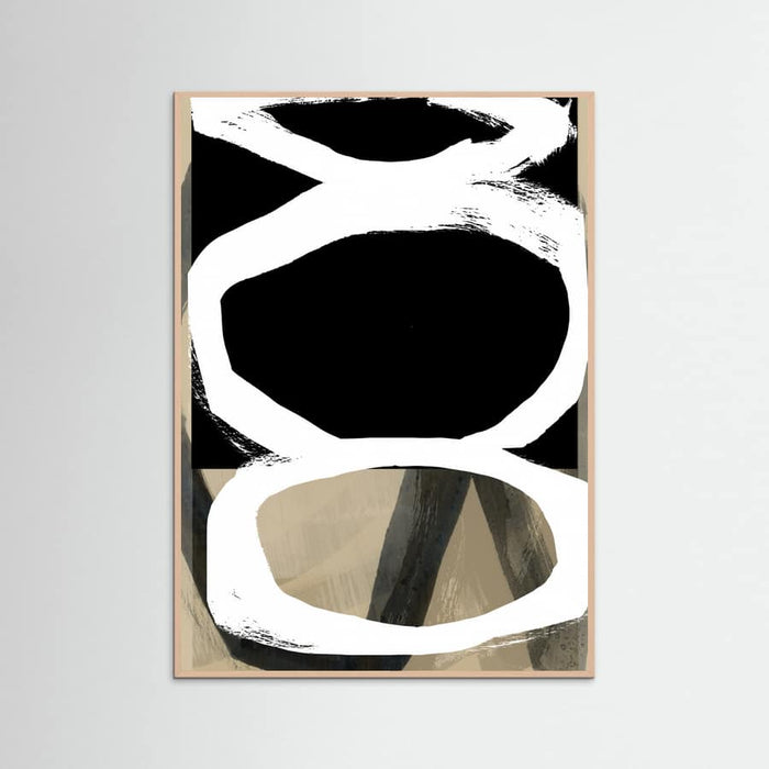 Bold Black On White No4 Poster – plakat og kunsttryk