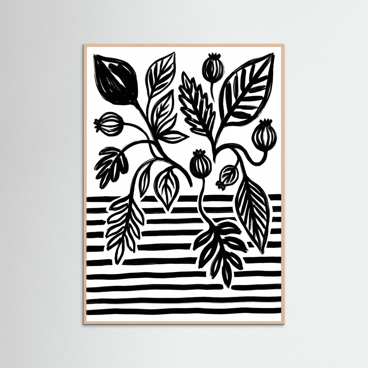 Rose Wood Bold Bloom Still Life