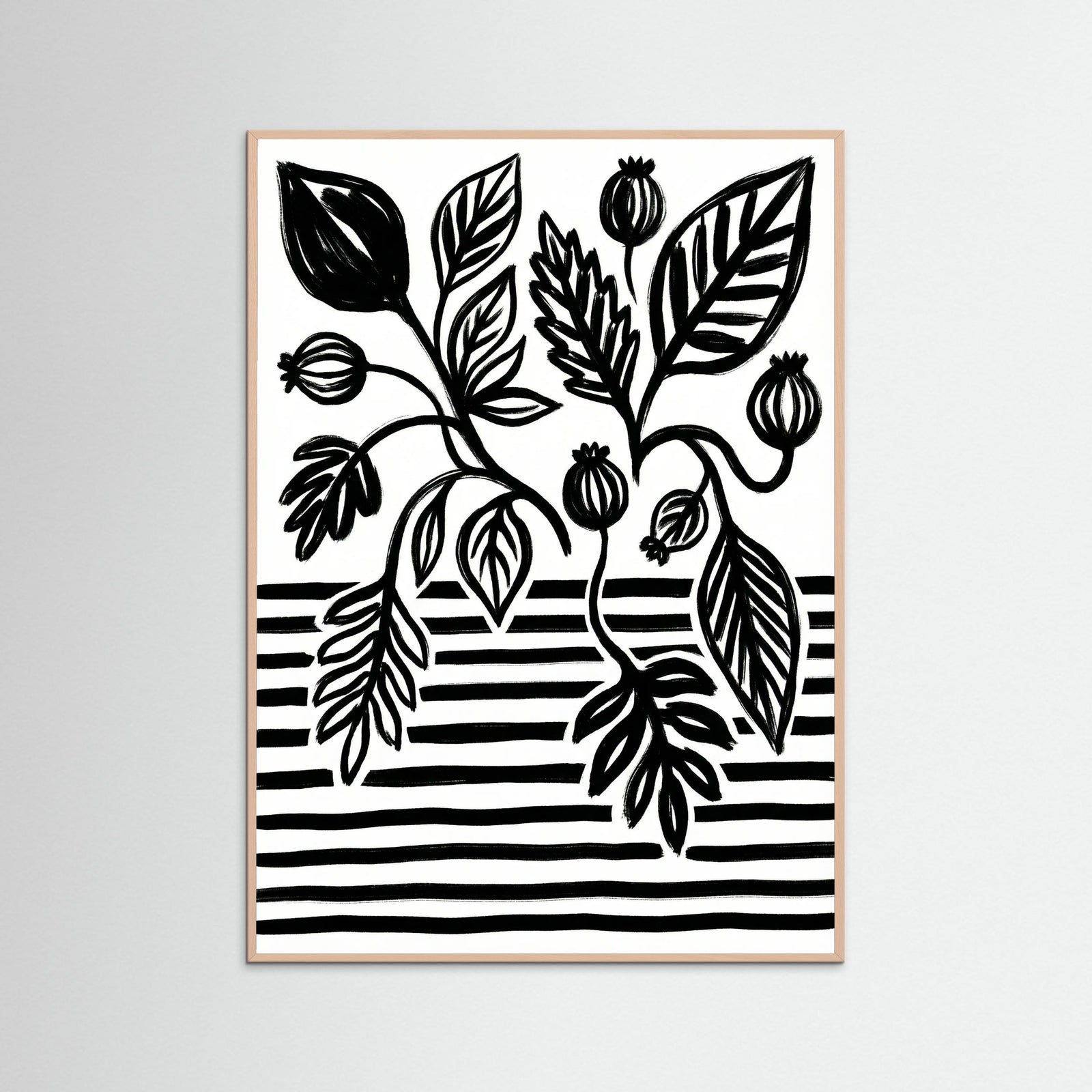 Rose Wood Bold Bloom Still Life