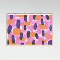 Rose Wood Bold Color Strokes Poster