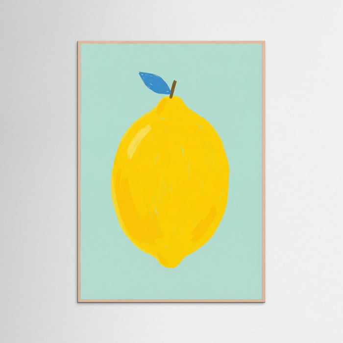 Bold Green Pear – poster and art print