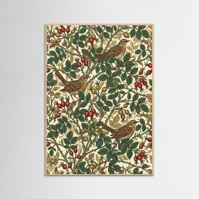 Rose Wood Botanical Tapestry