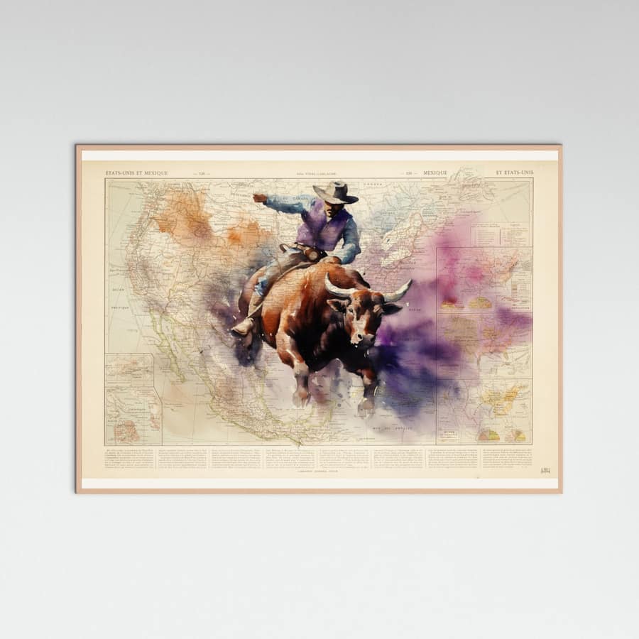 Rose Wood Bull Rider Poster