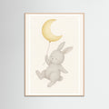 Rose Wood Bunny Moon Balloon