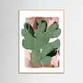 Rose Wood Cactus Green Pink 3 Poster