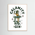 Rose Wood Calamity Gin Funny Retro Western Cowgirl Art Poster