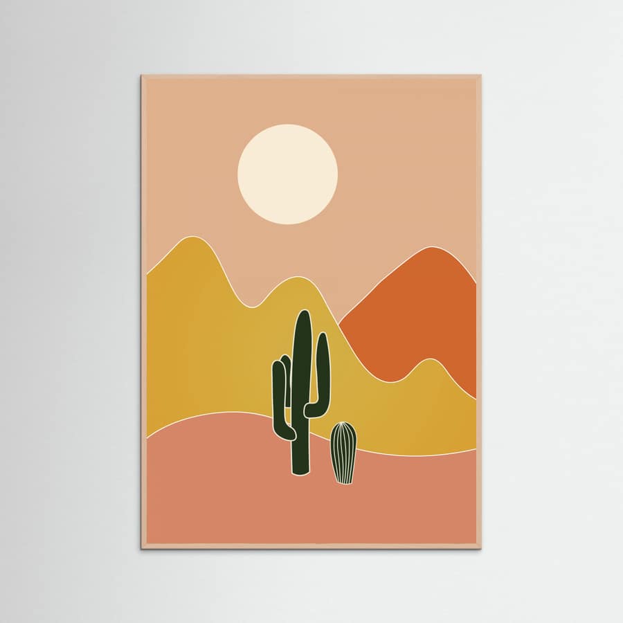Rose Wood California Desert Poster