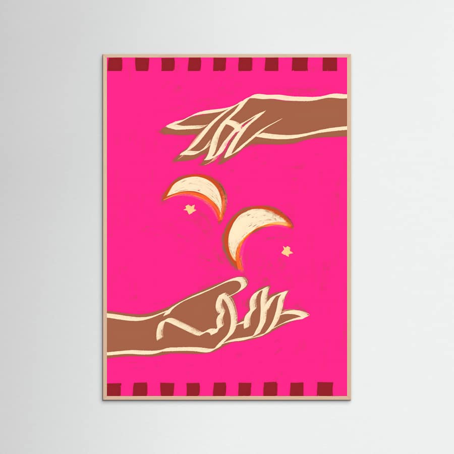 Rose Wood Celestial Exchange – A Couple Of Moons Poster