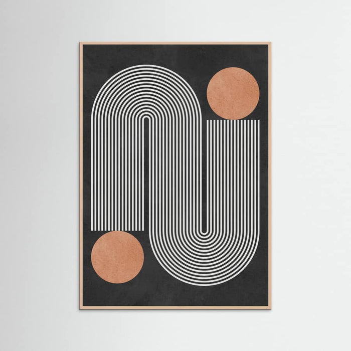 Circles on black background 1 Poster – poster and art print