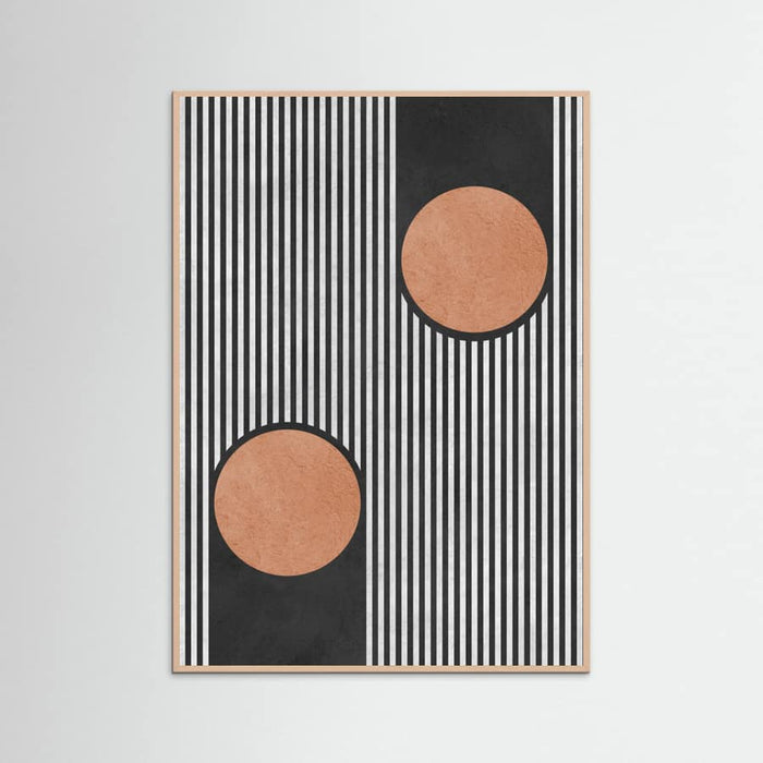 Circles on black background 2 Poster – poster and art print