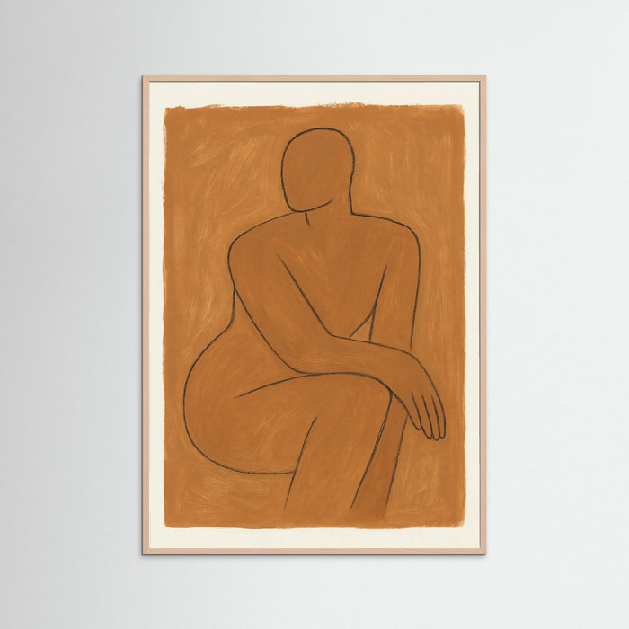 Rose Wood Clay Figure