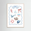 Coastal Collage Poster – poster and art print