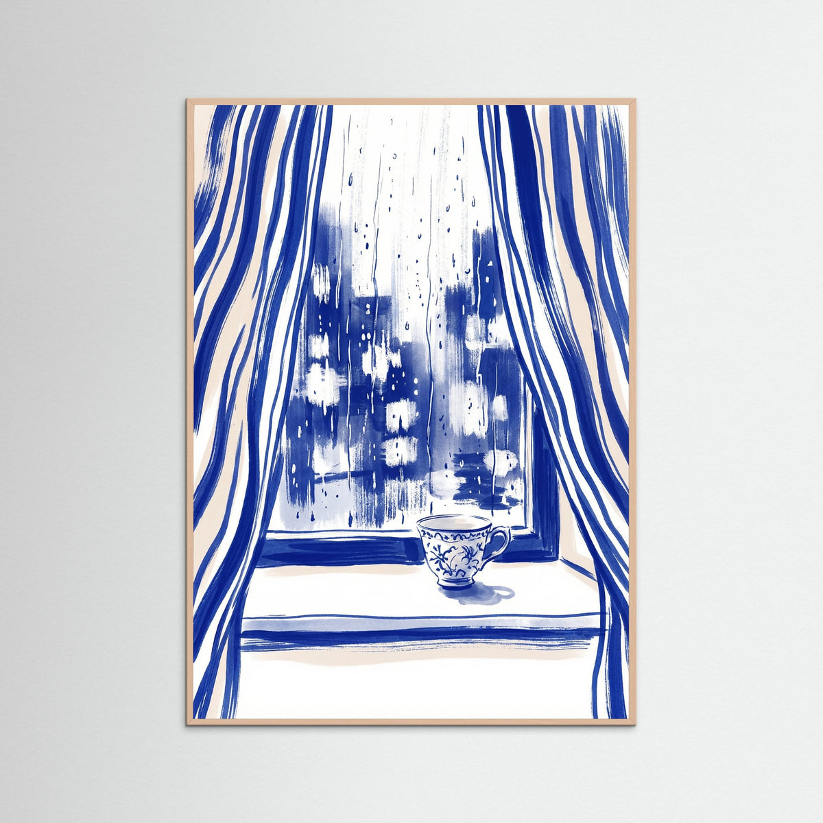 Rose Wood Cobalt Contemplation