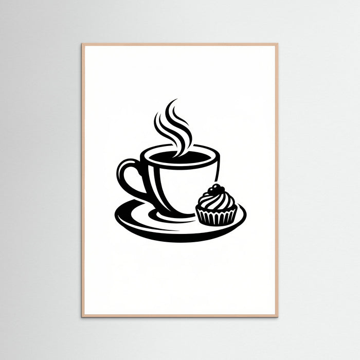 Rose Wood Coffee Silhouette