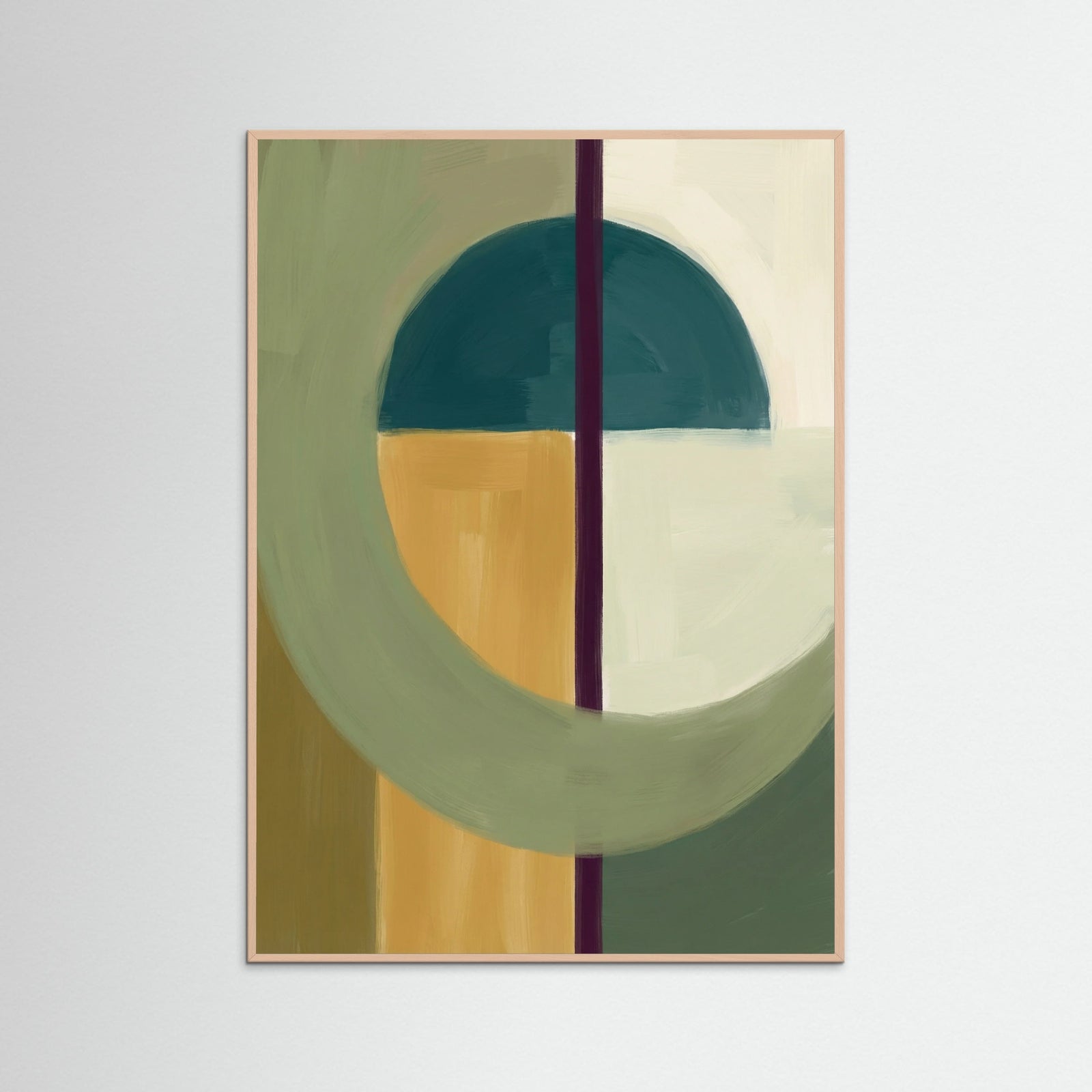 Rose Wood Color Block Harmony