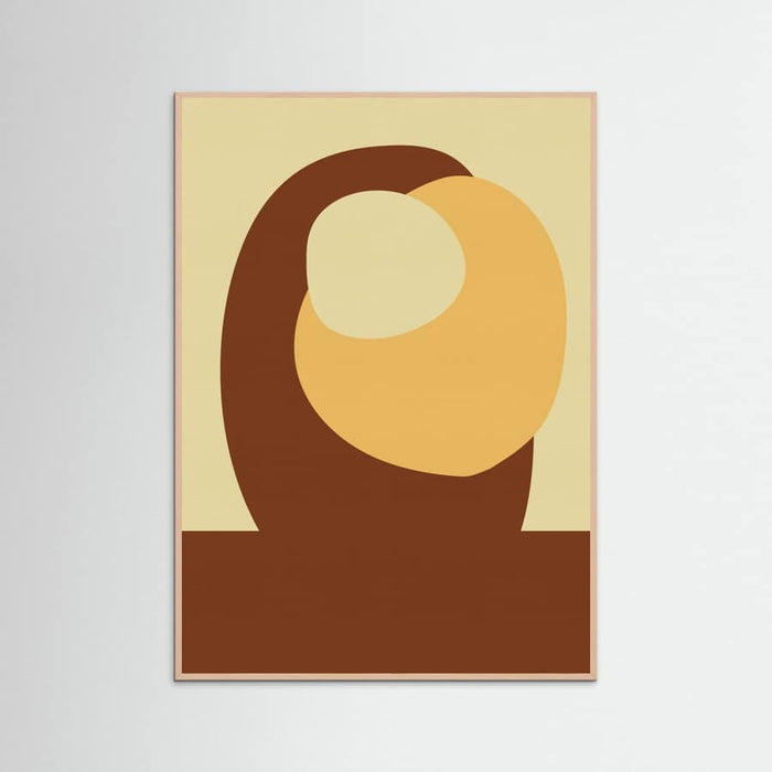 Rose Wood Color Shapes 0003 Poster