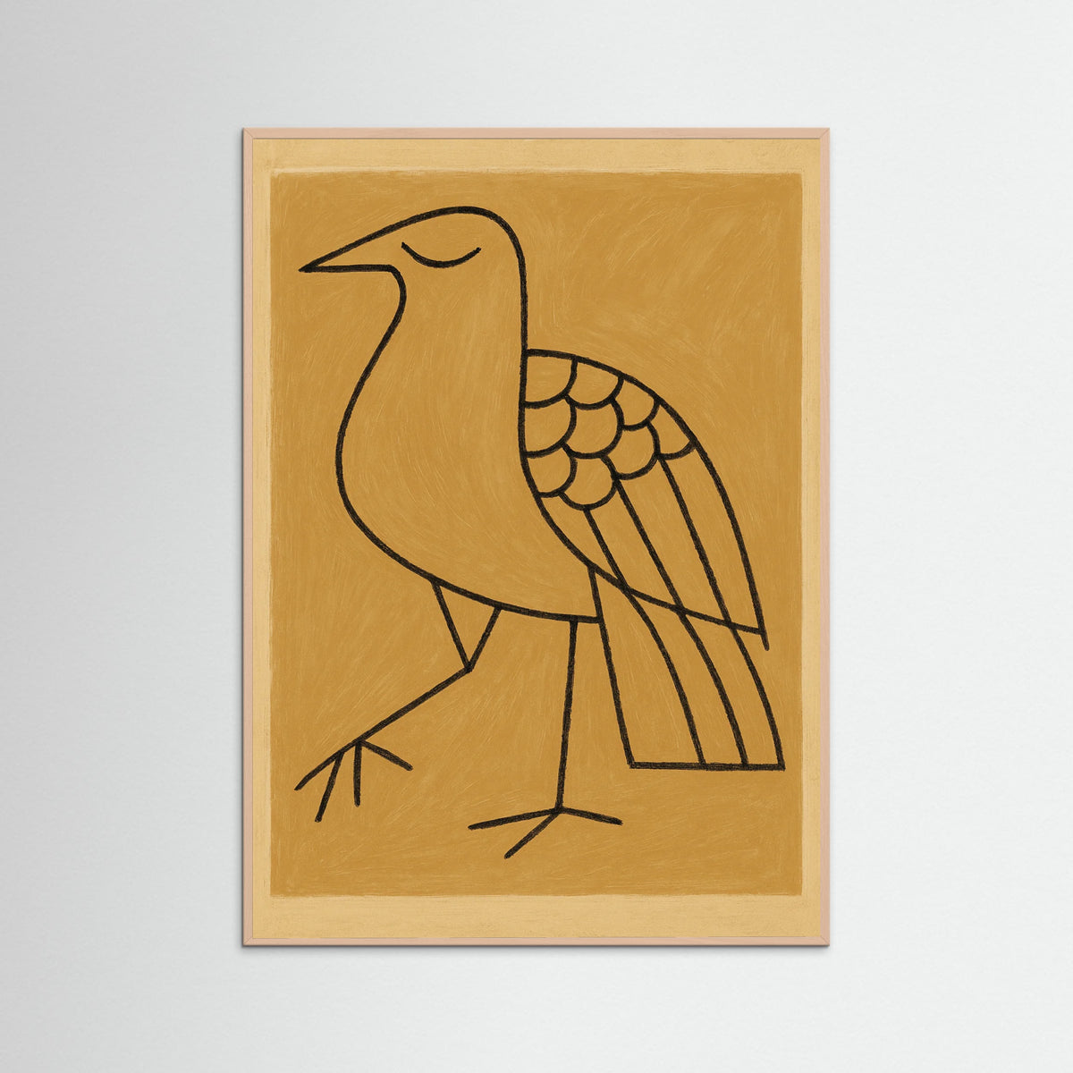 Rose Wood Contemplative Figure