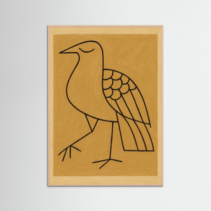 Rose Wood Contemplative Figure