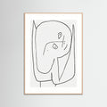 Rose Wood Contemplative Figure