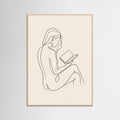 Rose Wood Contemplative Line Portrait
