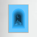 Rose Wood Cool Desert Night Poster