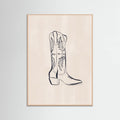 Póster Cowboy Boots By Ivy Green Illustrations – póster e impresión artística