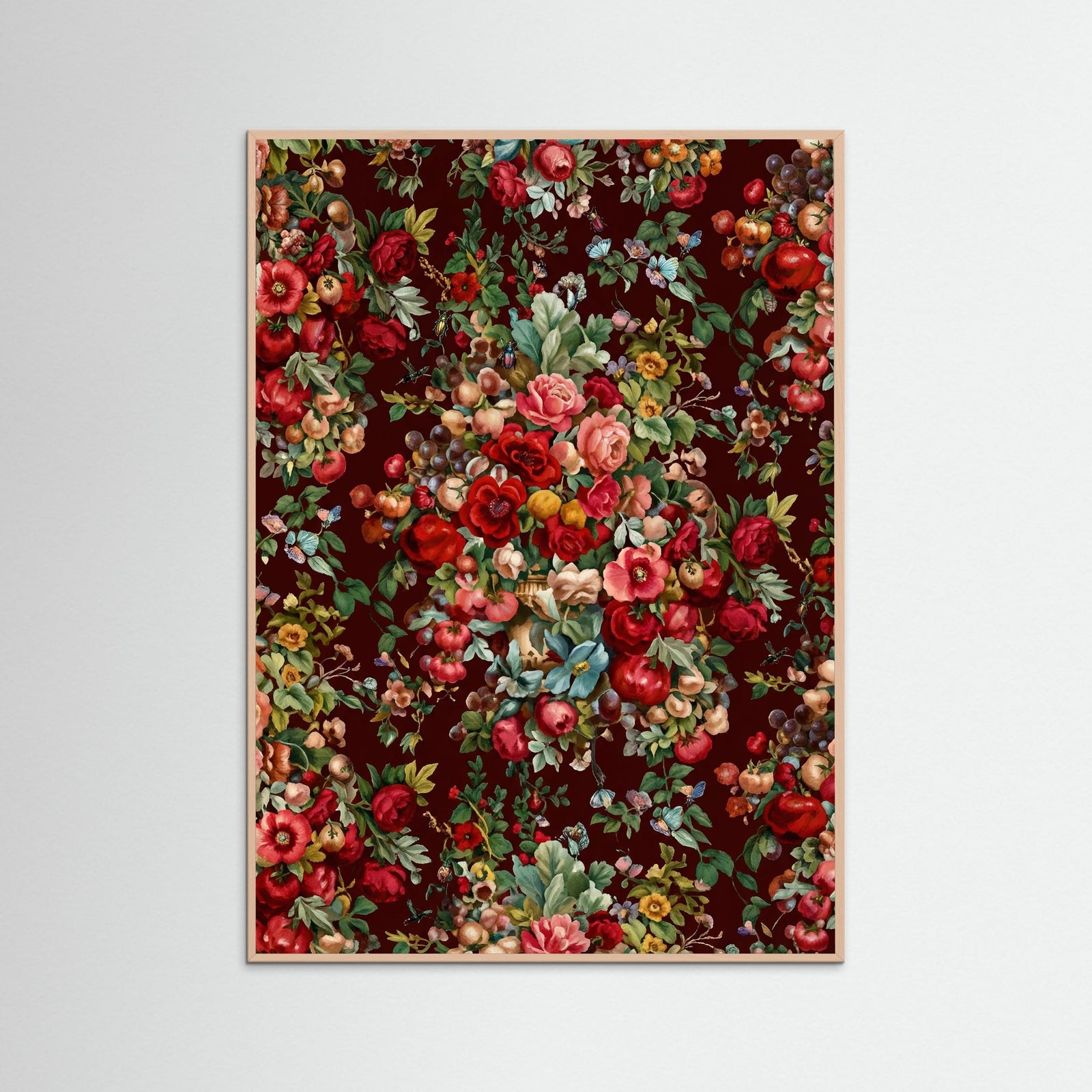 Rose Wood Crimson Bloom